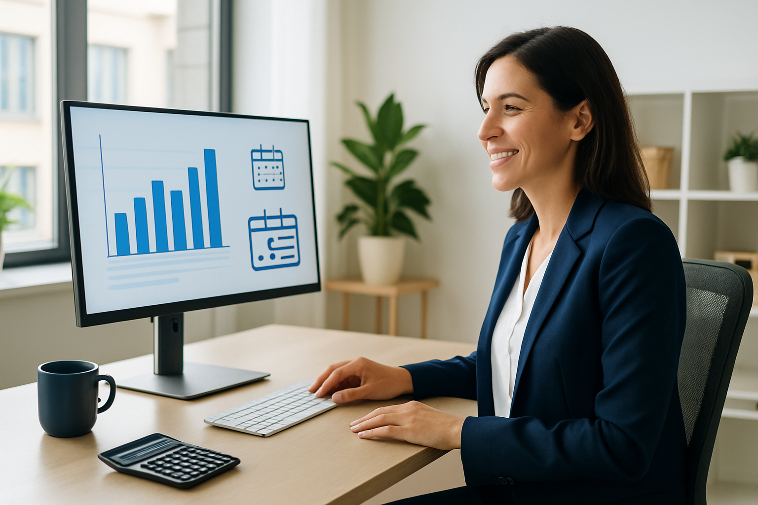 Professional payroll specialist processing tax administration for Columbus, OH small business employees